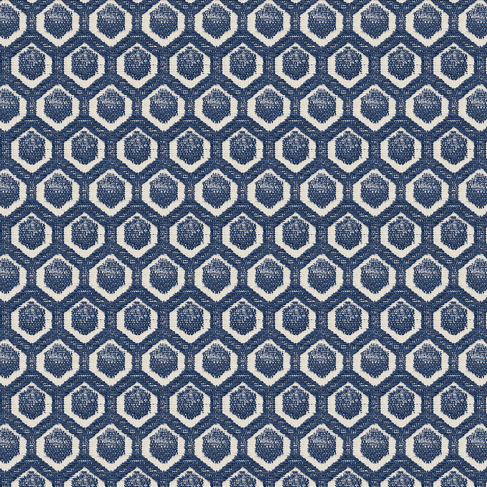 Navy Geometric Woven Throw Pillow