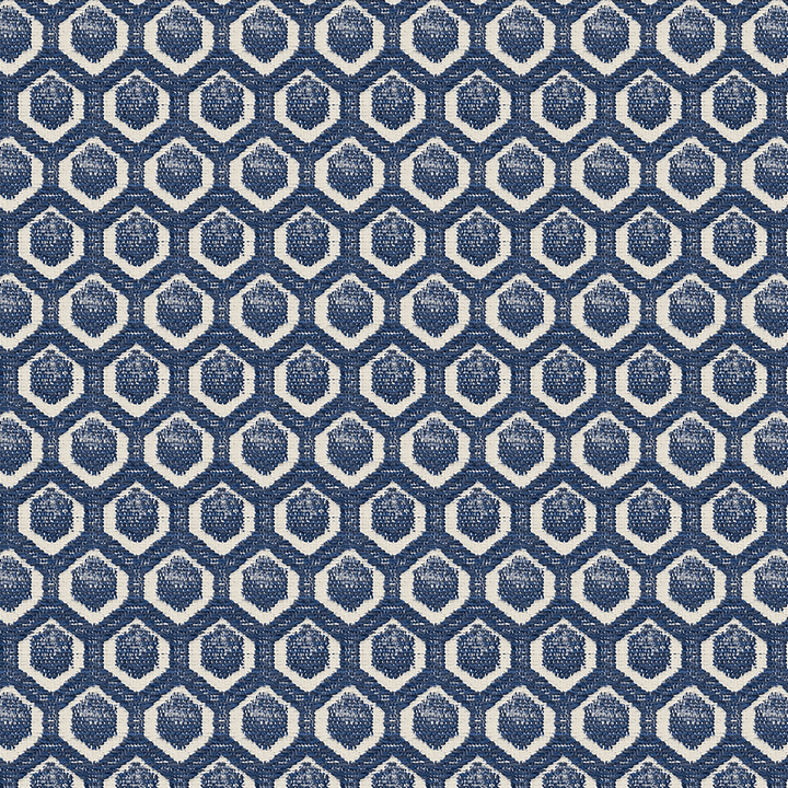 Navy Geometric Woven Throw Pillow