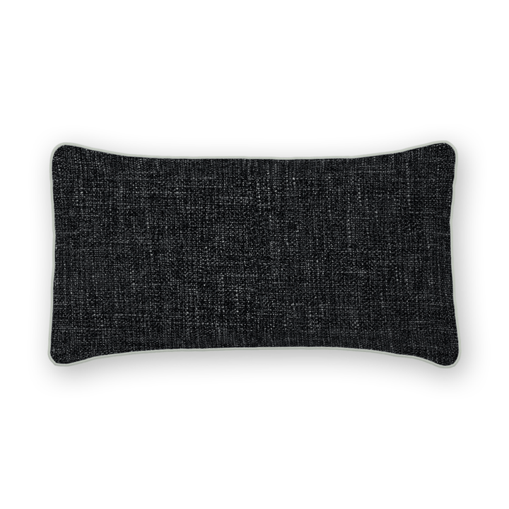 Onyx Solid Chenille Lumbar Pillow