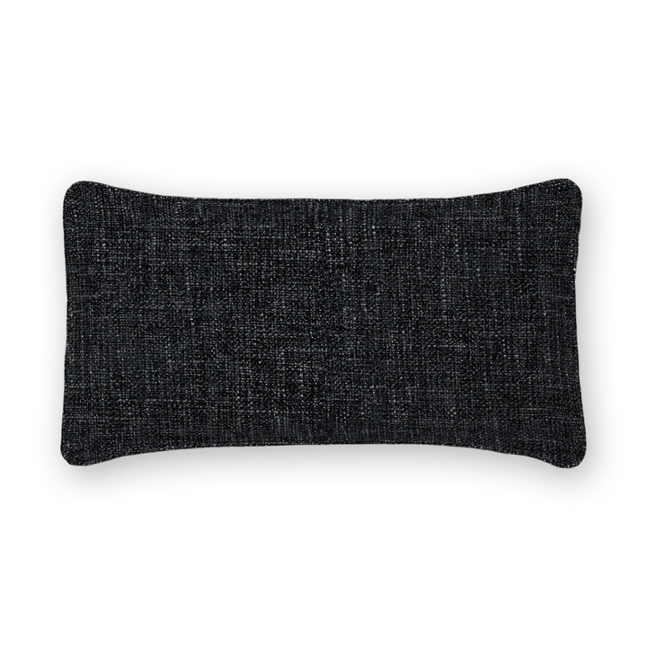 Onyx Solid Chenille Lumbar Pillow