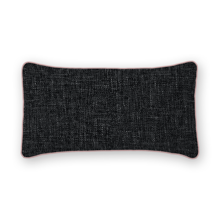 Onyx Solid Chenille Lumbar Pillow