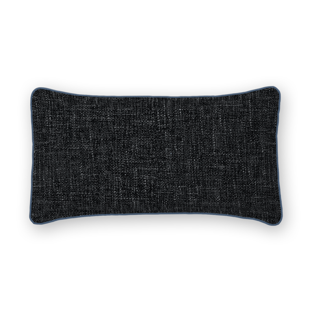 Onyx Solid Chenille Lumbar Pillow