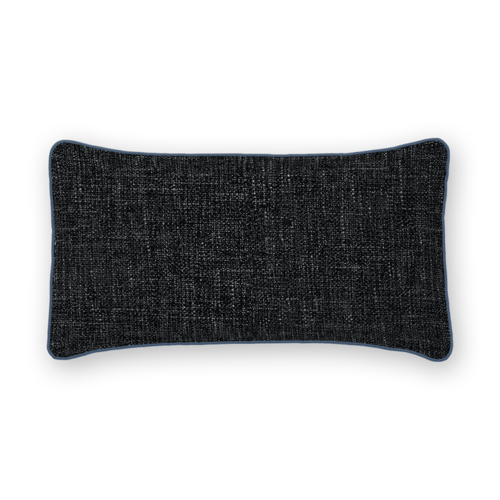 Onyx Solid Chenille Lumbar Pillow