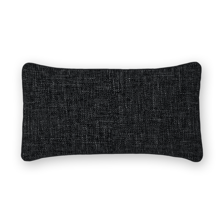 Onyx Solid Chenille Lumbar Pillow