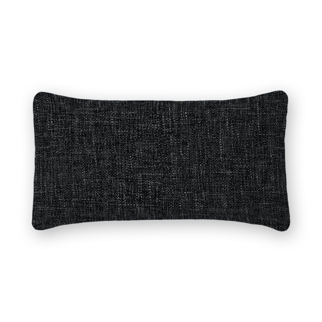 Onyx Solid Chenille Lumbar Pillow