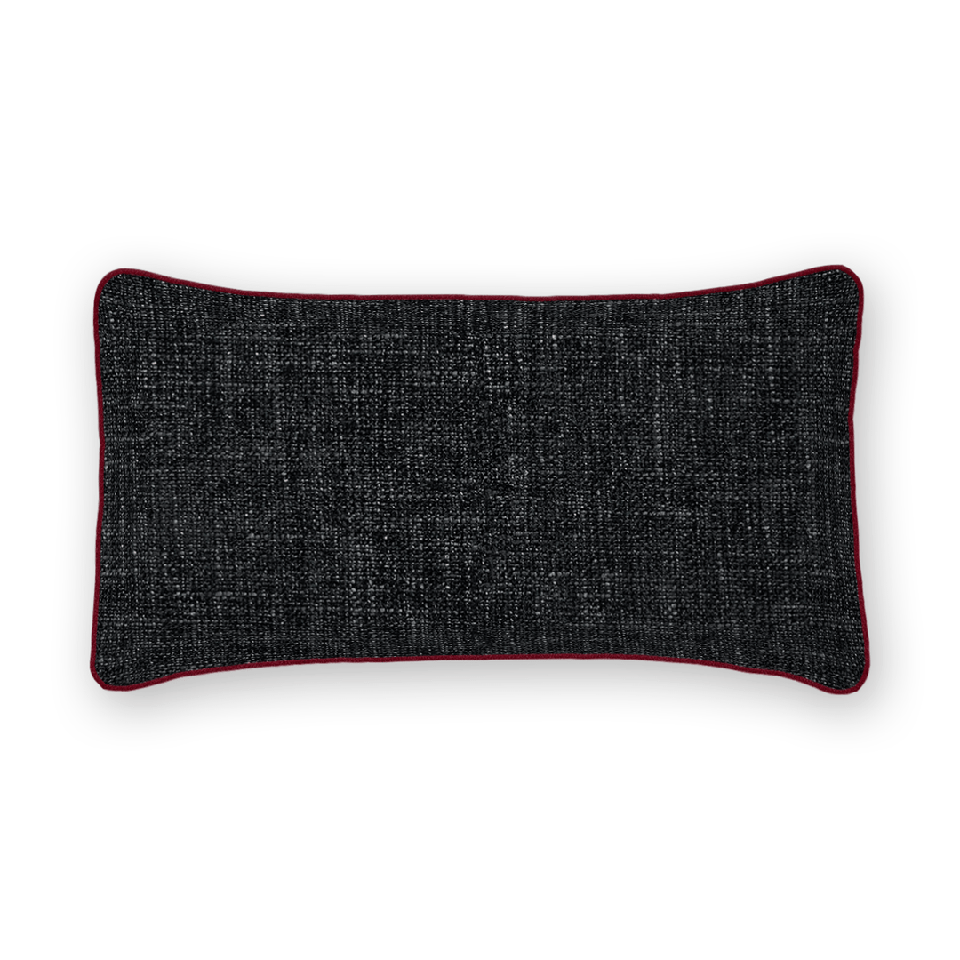 Onyx Solid Chenille Lumbar Pillow