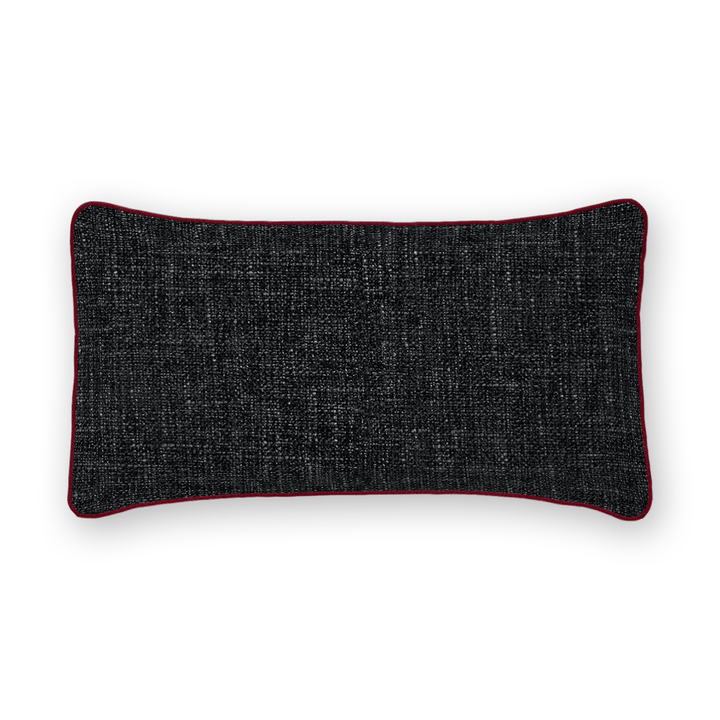 Onyx Solid Chenille Lumbar Pillow