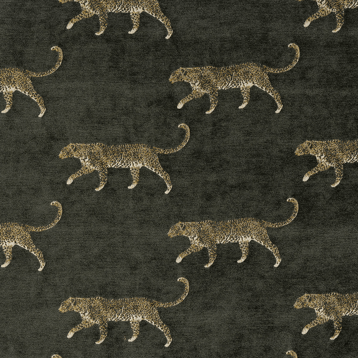 Pewter Animal Motif Chenille Lumbar Pillow