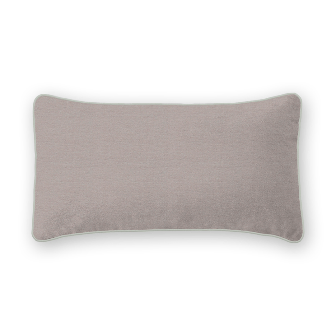 Plum Solid Velvet Lumbar Pillow