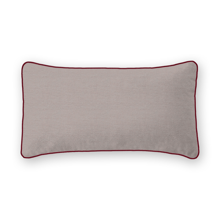 Plum Solid Velvet Lumbar Pillow