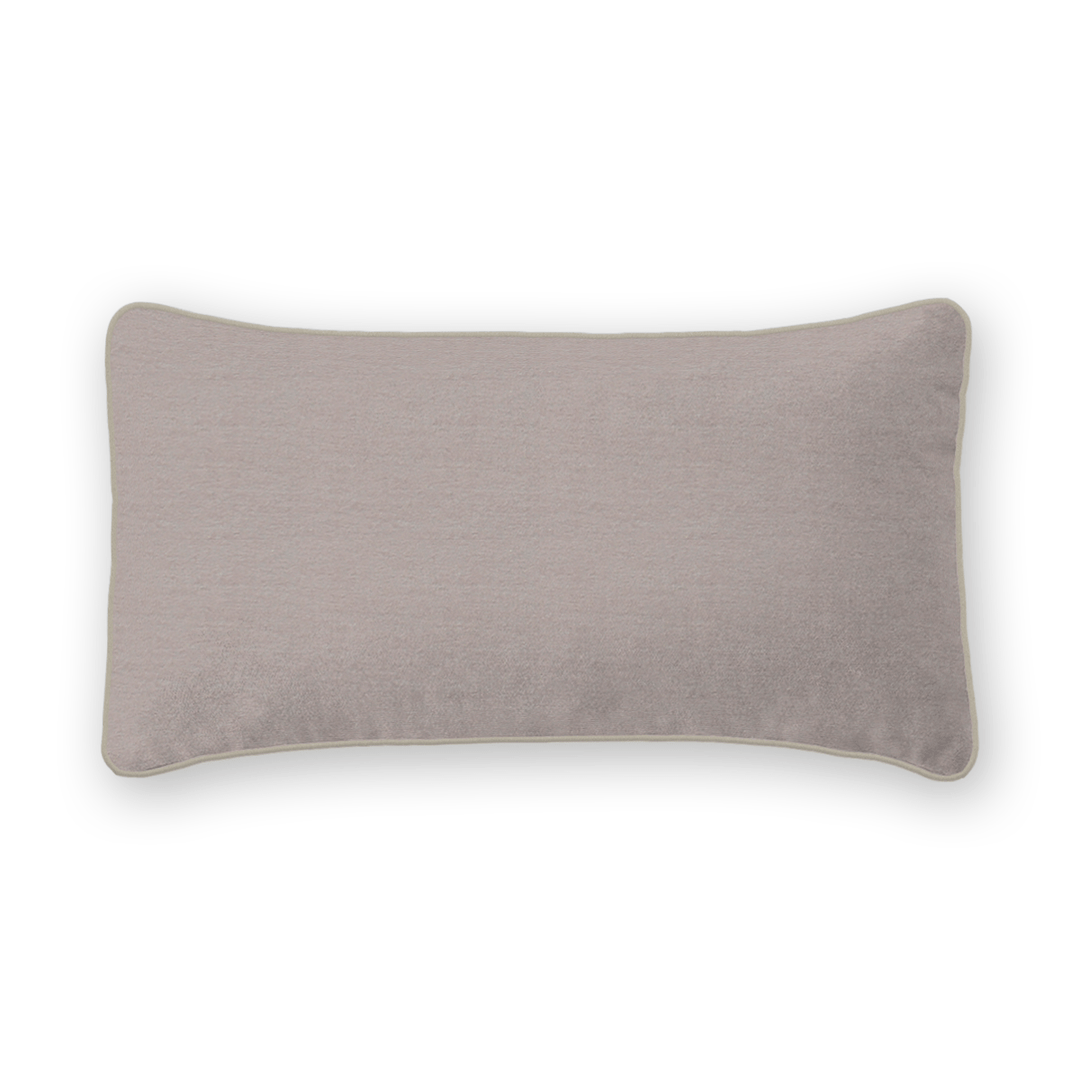 Plum Solid Velvet Lumbar Pillow