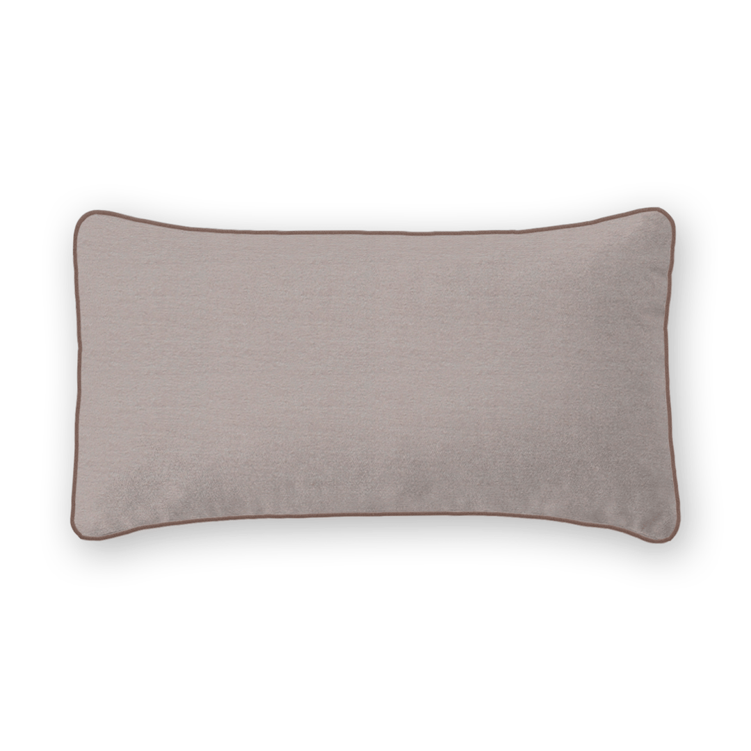 Plum Solid Velvet Lumbar Pillow