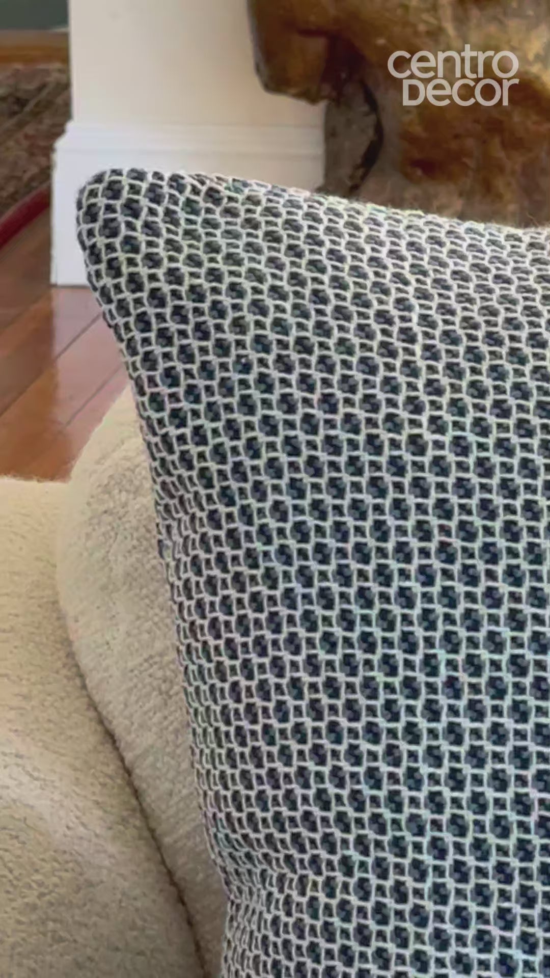 Textured Tweed Throw Pillow