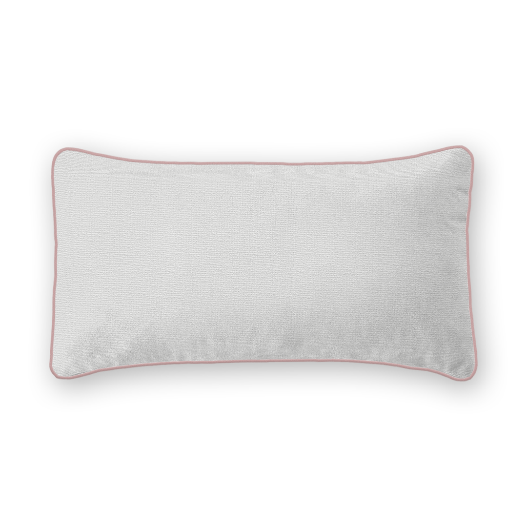 Snow Solid Woven Lumbar Pillow