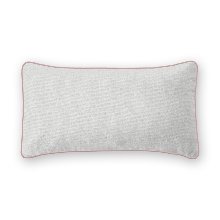 Snow Solid Woven Lumbar Pillow