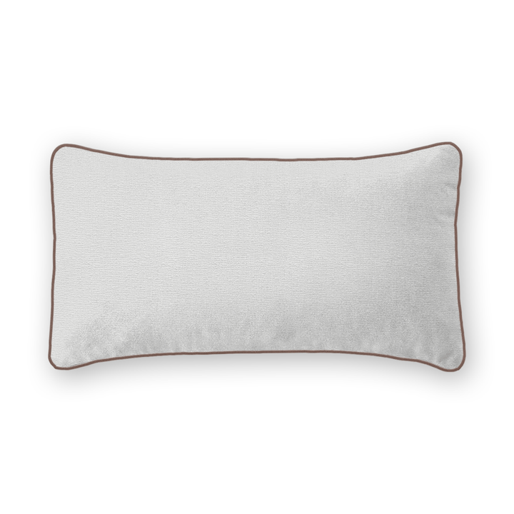 Snow Solid Woven Lumbar Pillow