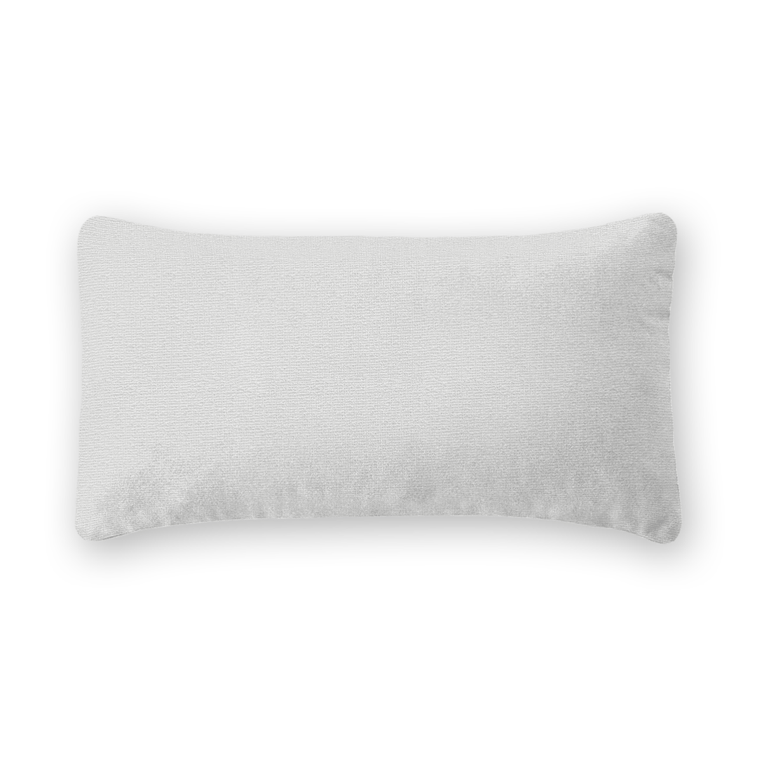 Snow Solid Woven Lumbar Pillow