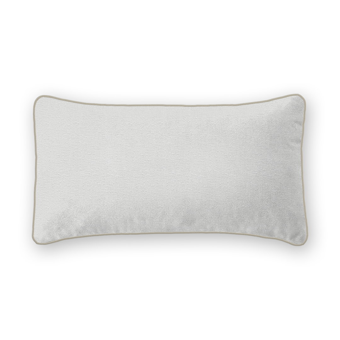 Snow Solid Woven Lumbar Pillow
