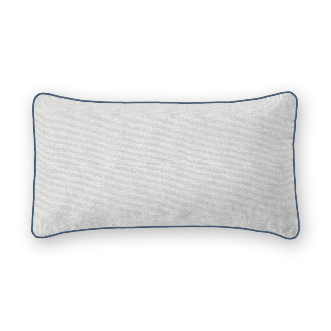 Snow Solid Woven Lumbar Pillow