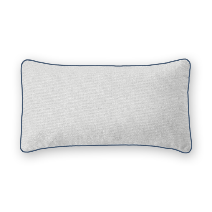 Snow Solid Woven Lumbar Pillow