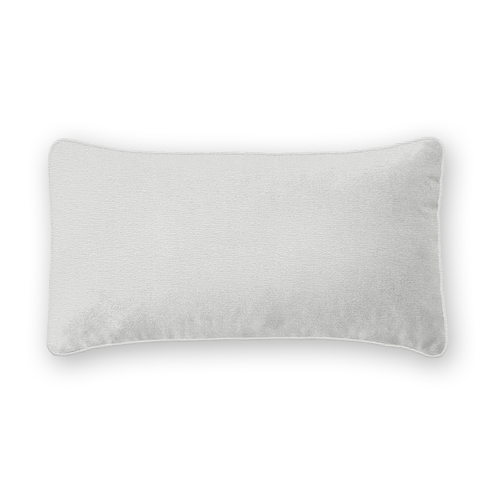 Snow Solid Woven Lumbar Pillow