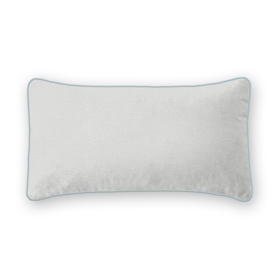 Snow Solid Woven Lumbar Pillow