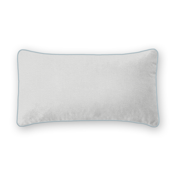 Snow Solid Woven Lumbar Pillow