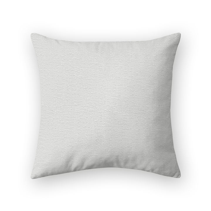 Snow Solid Woven Throw Pillow