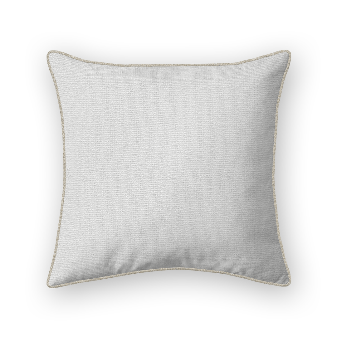 Snow Solid Woven Throw Pillow
