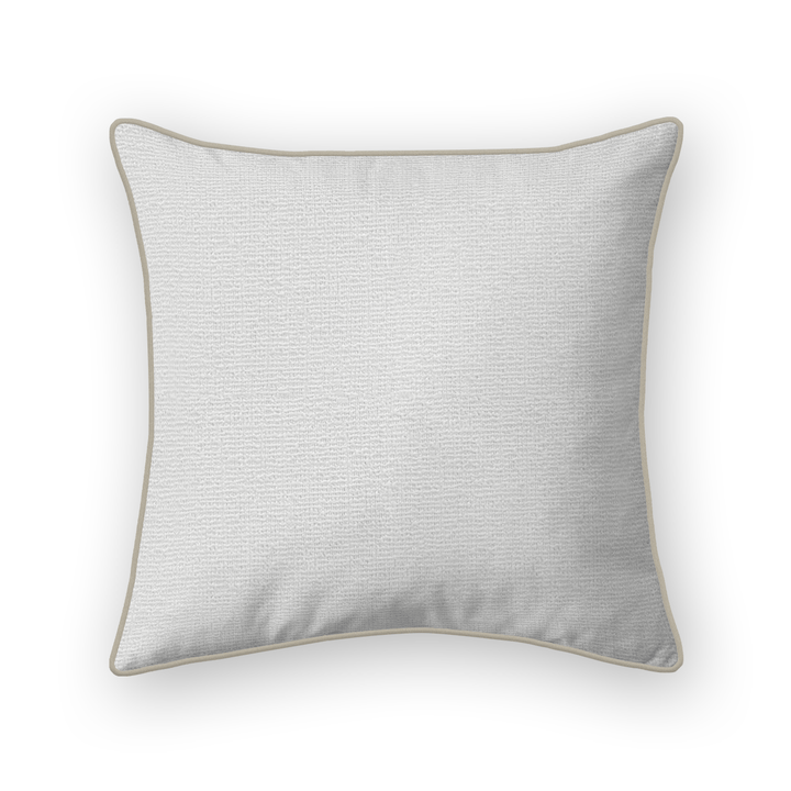 Snow Solid Woven Throw Pillow