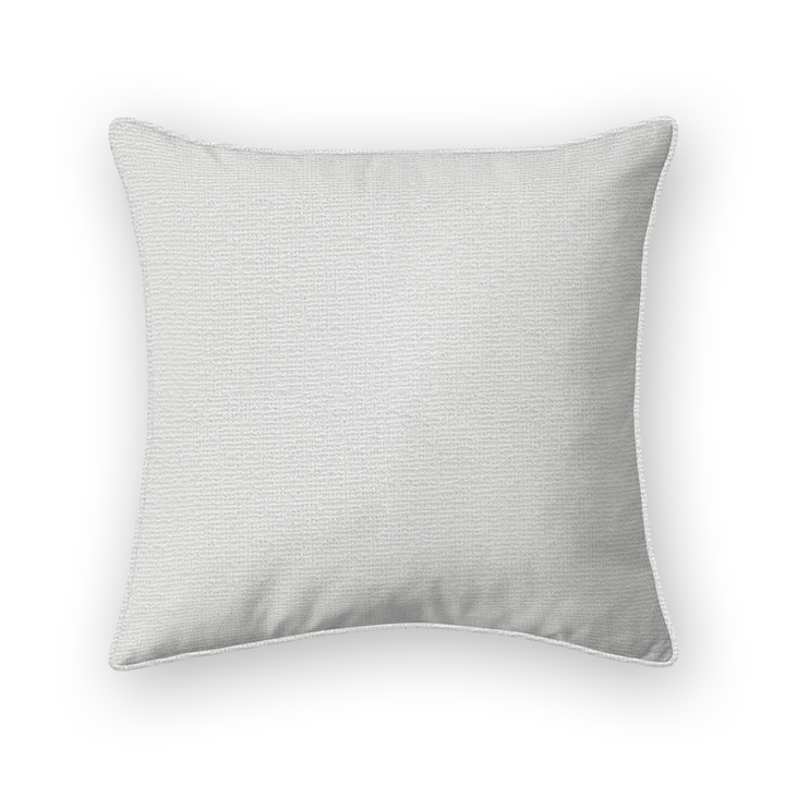 Snow Solid Woven Throw Pillow