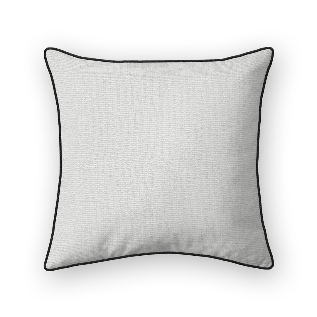 Snow Solid Woven Throw Pillow