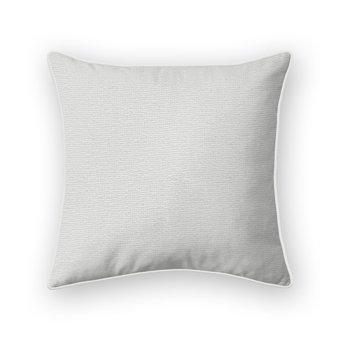Snow Solid Woven Throw Pillow
