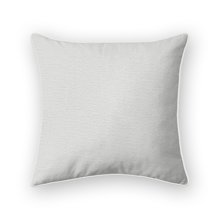 Snow Solid Woven Throw Pillow