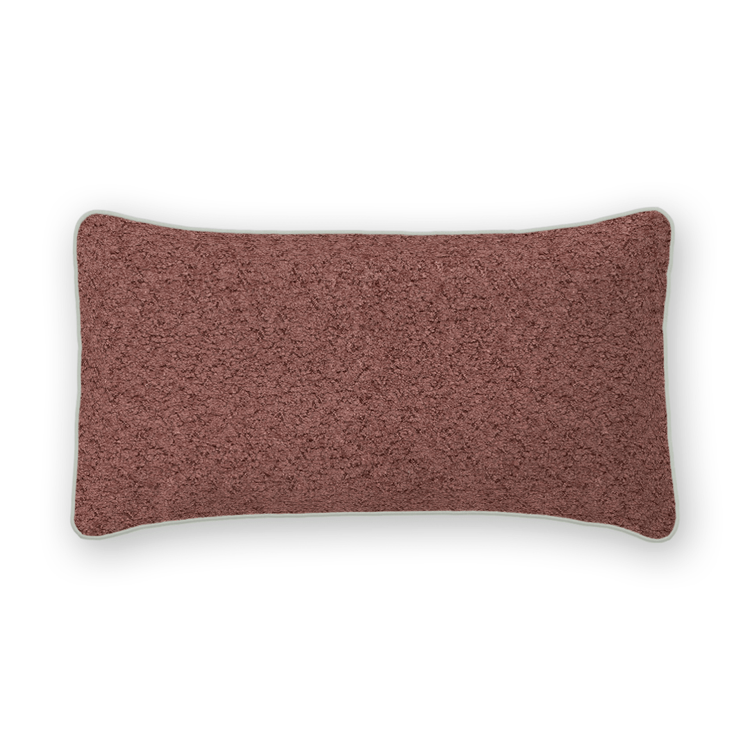 Solid Boucle Lumbar Pillow