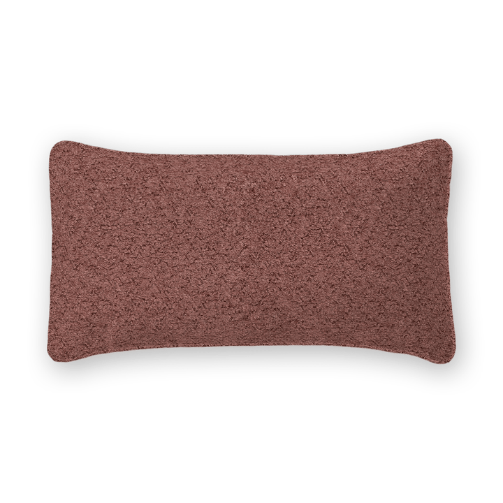 Solid Boucle Lumbar Pillow