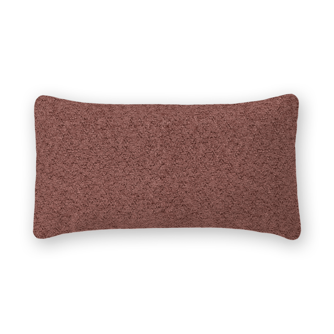 Solid Boucle Lumbar Pillow