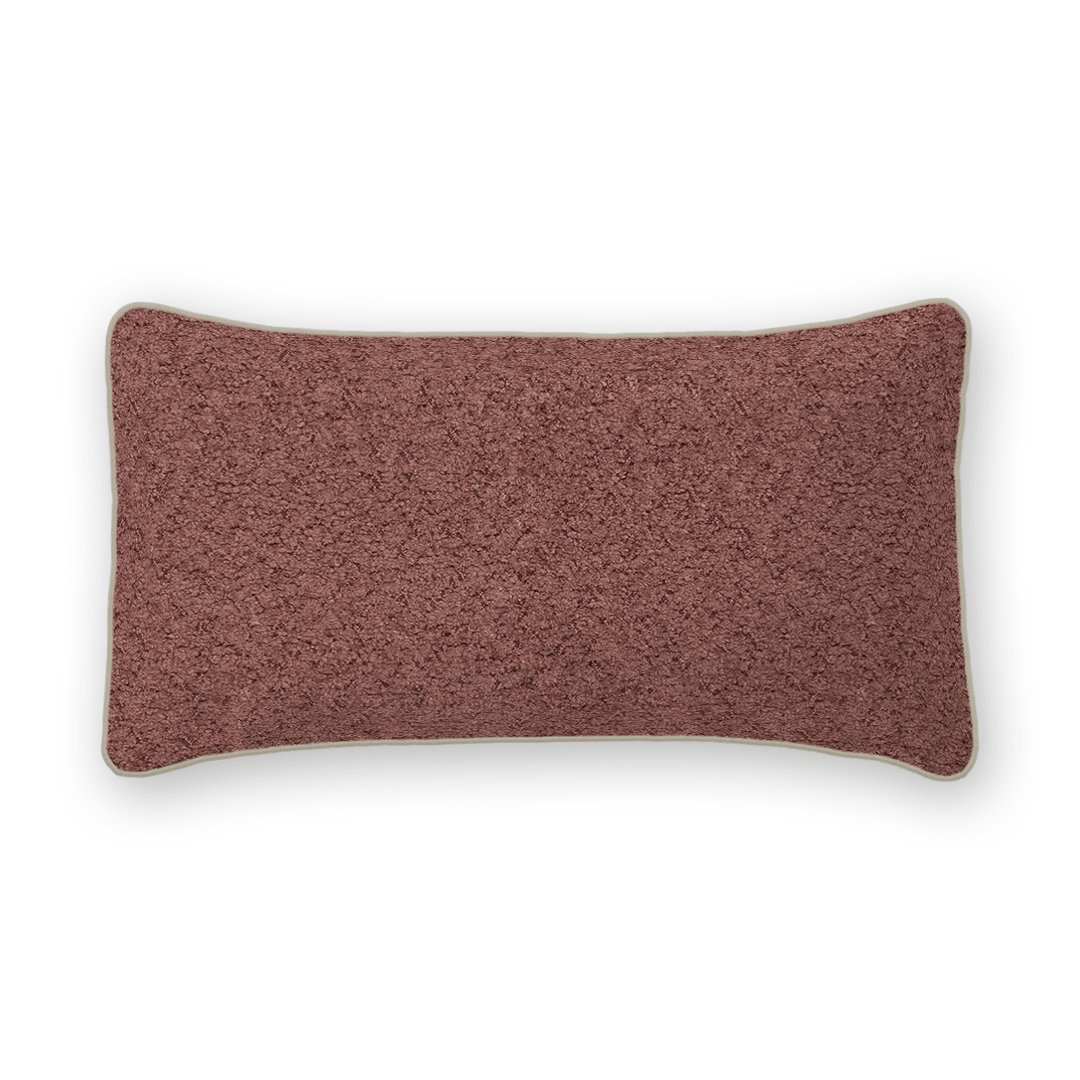 Solid Boucle Lumbar Pillow