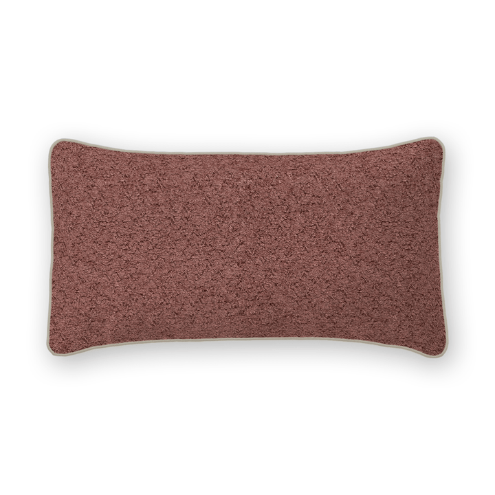 Solid Boucle Lumbar Pillow