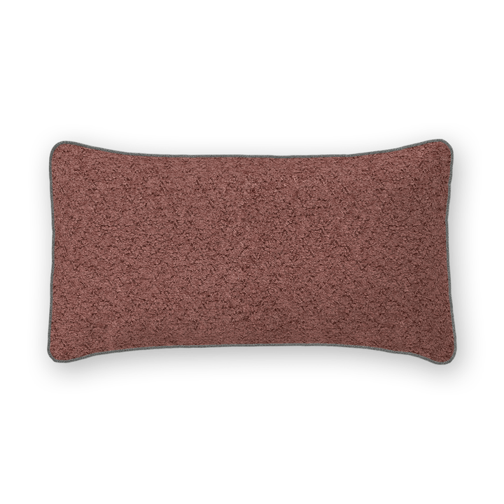 Solid Boucle Lumbar Pillow