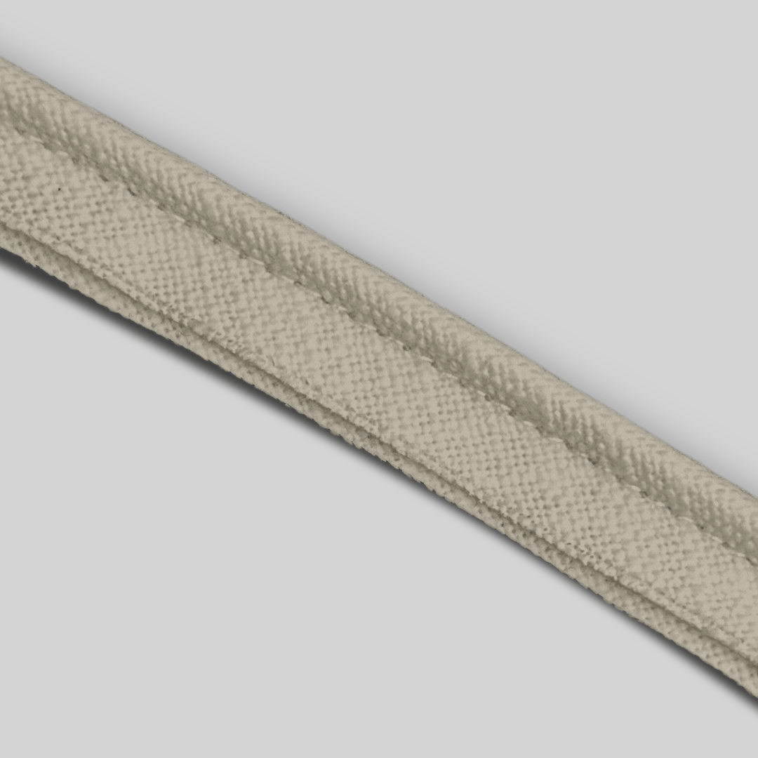 Solid Cotton Blend Welt Sample in Beige