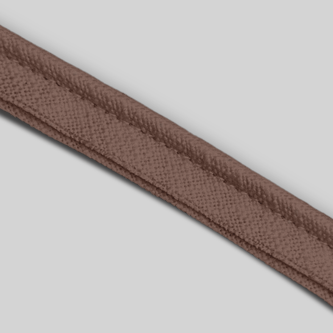Solid Cotton Blend Welt Sample in Brown