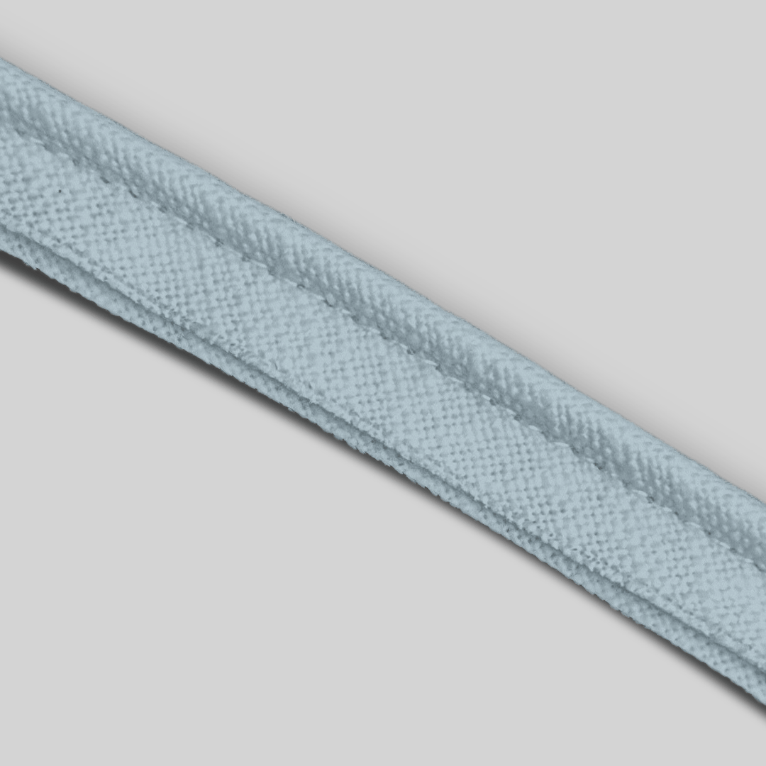 Solid Cotton Blend Welt Sample in Light Blue