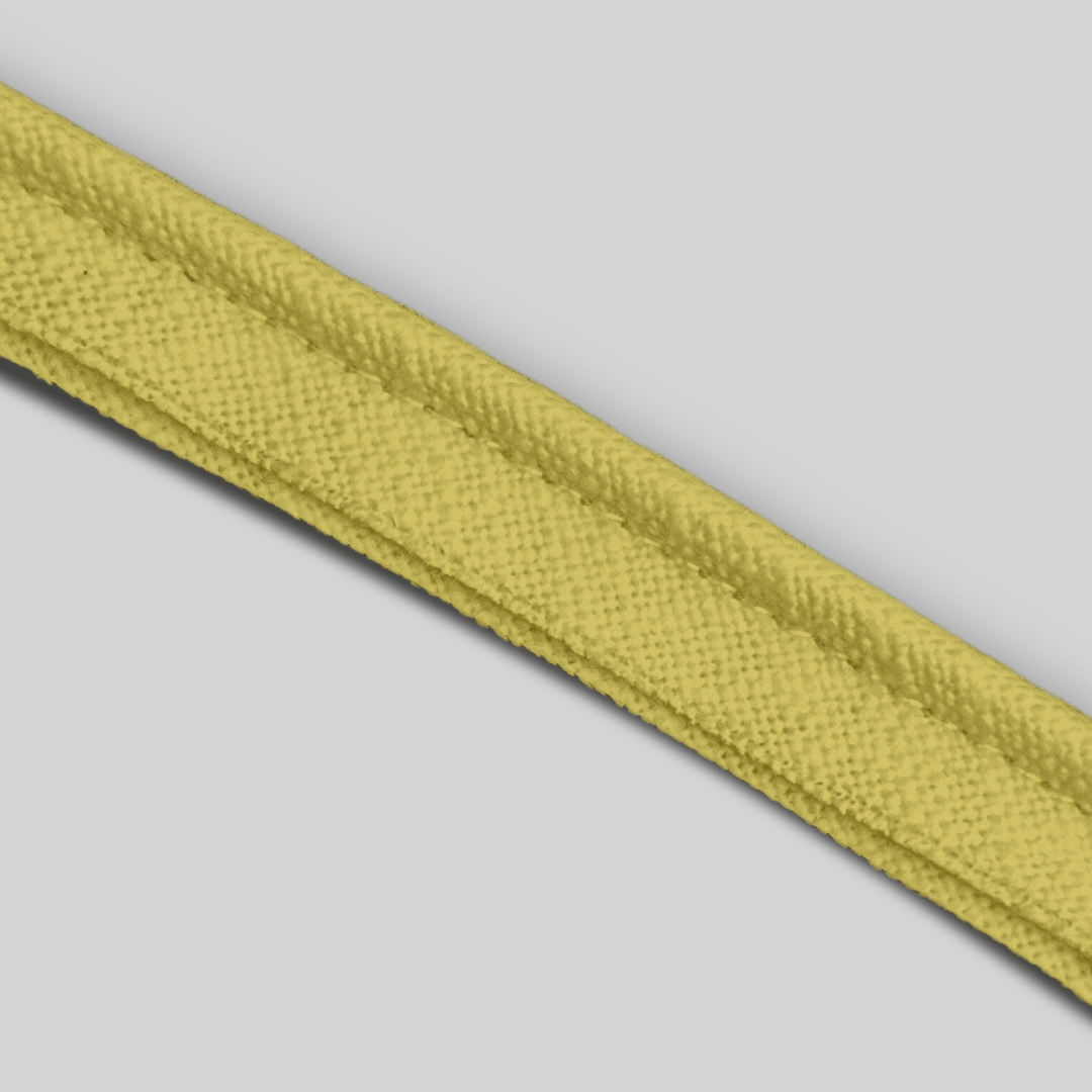 Solid Cotton Blend Welt Sample in Yellow
