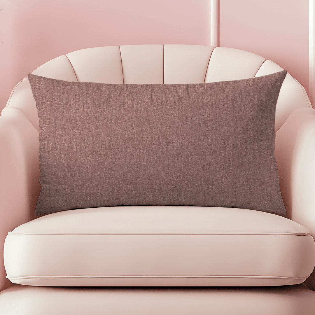 Solid Mohair Lumbar Pillow