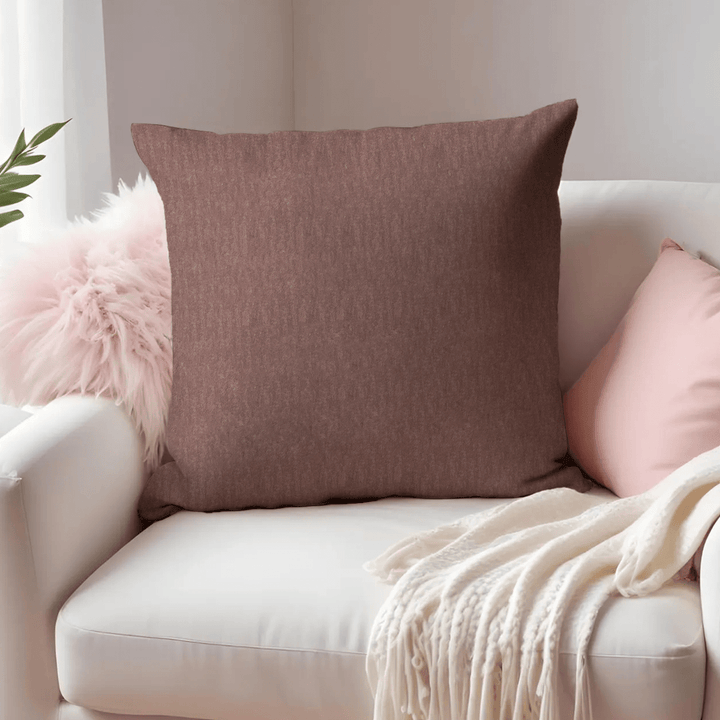 Solid Mohair Throw Pillow