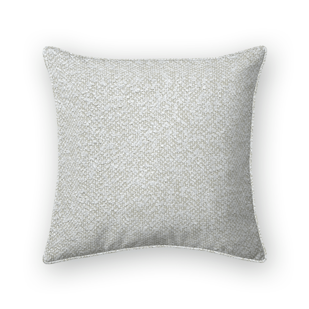Solid Plain Boucle Throw Pillow - Boucle Ivory