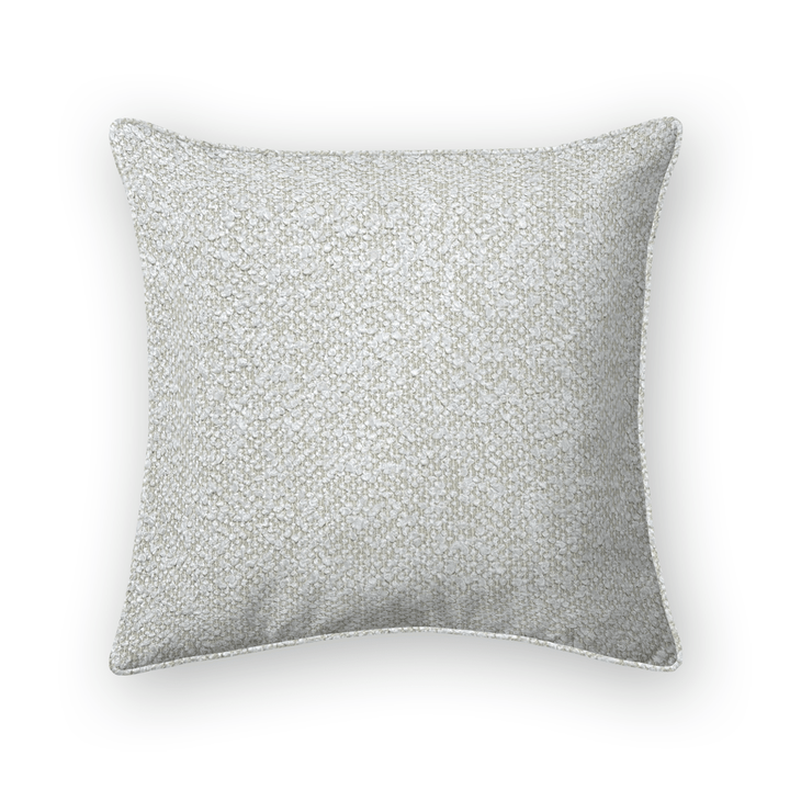 Solid Plain Boucle Throw Pillow - Boucle Ivory