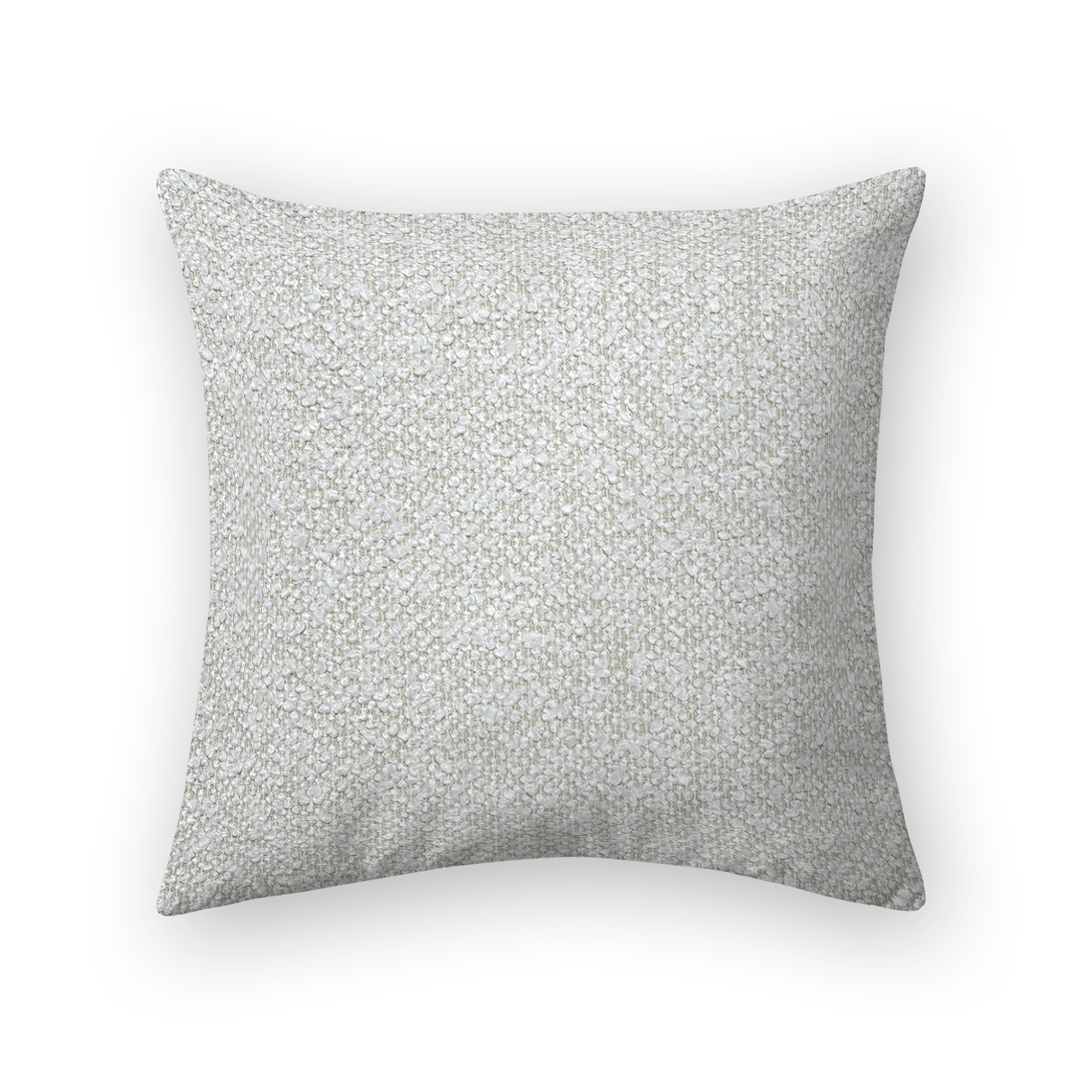 Solid Plain Boucle Throw Pillow - Boucle Ivory
