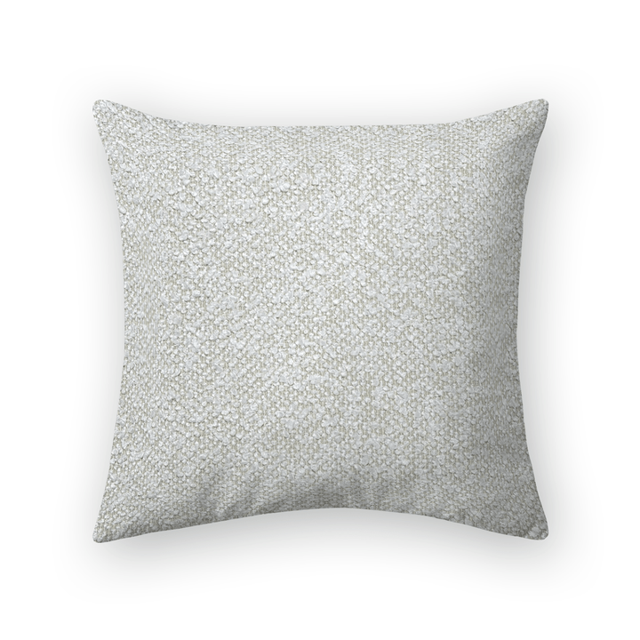 Solid Plain Boucle Throw Pillow - Boucle Ivory